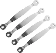 MUSISALY 4pcs Stainless Steel Drawer Handles Sleek Modern Cabinet Door Pulls Easy Install Hardware for Furniture