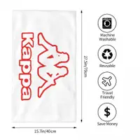 在飛比找蝦皮購物優惠-kappa logo (3) 吸水毛巾 方巾 洗臉毛巾  沙