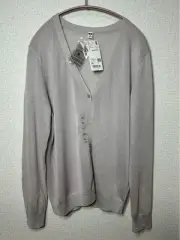 Uniqlo Light Gray XL V-Neck Cardigan Button Long Sleeve Used