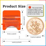 Mini Knitting Kit Small Weaving Repair Tools with Wooden Round Plate ✸