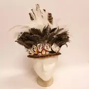 Islander Headdress Pacific Native Tribal Handmade Ready To Ship Cook Tonga Sāmoa