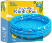 Inflatable Kiddie Pool for Toddlers, 48"X12" Round Plastic Blow Up Kids Swimm...