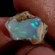 05.70Ct Original AAA+ Ethiopian "Play-Of-Color" Fire Opal Rough Natural Gemstone