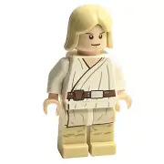 LEGO® SW0273 Luke Skywalker Minifigure - Light Nougat, White Tunic"