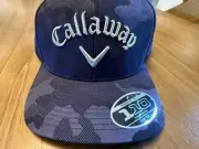 New! Callaway Golf Hat Navy Camo 110 Flexfit Snapback Jacquard Moisture Wicking