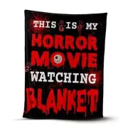 This is My Horror Movie Watching Blanket, Horror Movie Blanket, 50x60 in