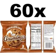 Grandma's Chocolate Chip Cookies, 2.5 Ounce (Pack of 60) BBD:25/MAR/2025