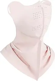 [Kezvmhy] Sunscreen Mask, Sunscreen Mask - Ice Silk Sunscreen Face Cover | Cool Neck Gaiter Sports Sweat Suck Scarf for Unisex