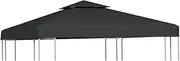 Water-Proof Gazebo Cover Canopy 310 g/m Dark Grey 3 x 3 m Gazebo Top
