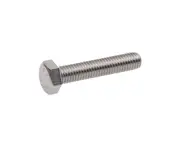 Hex Head Screws Bolts 304 Stainless Steel Metric Flat Hexagon Coarse Threaded Machine Cap Fully Thread Assortment SUS Storage Silver M8x40mm 6X