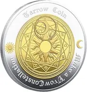 Sun Moon Constellation Coin, Tarot Challenge Coin, Commemorative Collectible Craft, Versatile Use, Unique Design, 30mm for Collectors