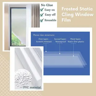 5M -1Roll Glass Window Door Frosted Film Stickers PVC Light