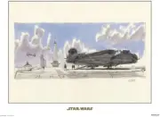 Star Wars Millennium Falcon Art Print 30 x 40 cm