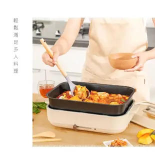 【KINYO】分離式多功能料理鍋/電烤盤/電火鍋(BP-094)烤盤+4L鍋