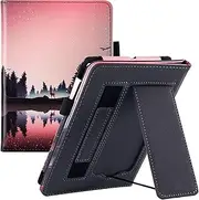 CCOO Stand Case Fit for 6.8" Kindle Paperwhite 11th Generation 2021 - Protective Cover with Hand Strap and Card Slot, Touchscreen Pen