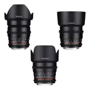 Rokinon Cine DS T1.5 Cine Lens Kit for Nikon - 24mm + 50mm + 85mm