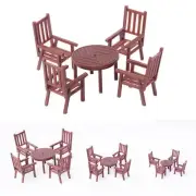 Tables And Chairs Decoration HO Scale Model Railway Plastic Sand Table Model