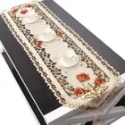 Table Runner Party Wedding White Decoration Embroidered Graduations Ornament