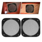 2 Pcs Square Horn Mesh Cover Plastic Speaker Grill Subwoofer Protection