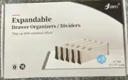 Drawer Dividers Organizer 5 Pack, Adjustable 4" High Expandable from 11” X 17”