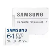Samsung 64GB EVO Plus UHS-I microSDXC Memory Card with SD Adapter NEW