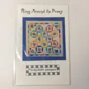 Ring Around the Posey Quilt Pattern 66" x 66" Judydidit Designs Applique