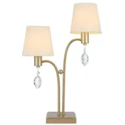 Malvern Table Lamp Silver Modern Desk Lights Classical Telbix Lighting