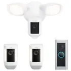 Spotlight Cam Pro 2 Pack With Floodlight Cam Wired Pro And Ring Wired Video Door