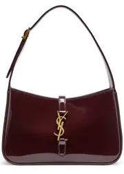 Saint Laurent Le 5 à 7 Patent Leather Shoulder bag - Burgundy ONE SIZE