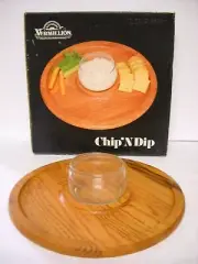New Vintage Missouri Vermillion Chip & Dip Tray, American Red Oak #688, USA Made
