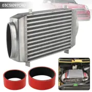 Top Mount Turbo Intercooler w/Silicone Hoses For BMW Mini Cooper S R53 02-06 Red (for: Mini)