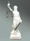 Figurine Of Giustizia Figurine Ornament Decorum Home Gift Degree White