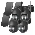 ieGeek 2K Wireless WiFi Solar Security Camera Home Surveillance PTZ CCTV Camera