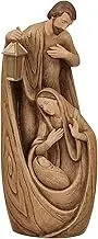 Joseph's Studio by Roman - Nativity Holy Family Figure, Carved Wood Look, 12" H, Resin and Stone, Tabletop or Desk Display, Decorative, Collection, Durable, Long Lasting
