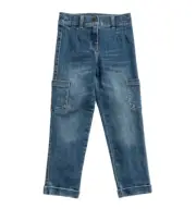 NEW Finding Foxtale Go Anywhere Jeans Size 8 Blue Adjustable Waist $44