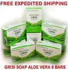GRISI ALOE VERA SOAP Scented Bar 3.5oz Regenerate Hand Face Cleanser Jabon 8Pack