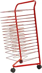 Art Drying Rack for Classroom,Art Rack with Wheels,for Childcare Centers Art Classroom or Studio Oil Painting Drying Rack 15 Shelves