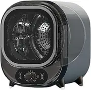 Portable Dryer for Clothes, 18L Blu-ray Compact Laundry Dryer with Double-Layer Inner Bucket, 60° Constant Temperature and 0-200min Timing, 360° Drying and 10-12min Quick Drying, for Home