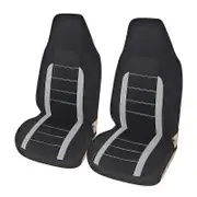 Auto Car Front Seat Covers Bucket Seat Cover Seat Protectors Universal Fit Seat Covers for Sedan gray