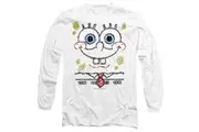 SpongeBob SquarePants Unisex Adult Scribble Smile T-Shirt (White) - UTTV10583