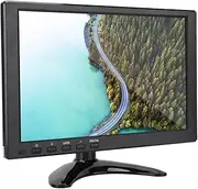 10.1 Inch TFT LCD Monitor, Universal 1280x800 16:10 HD Small HDMI Monitor with HDMI/VGA/AV/BNC Input, WLED Backlight Color Screen Display Built-in Speaker, Portable Gaming Computer Monitors(AU)