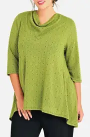 TS TAKING SHAPE plus size S / 16 Fresh Wave Jacquard Top stretch textured NWT!