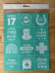 Chalk Couture St Patrick’s Minis Size B Transfer Stencil 8x10 Retired