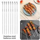 Food Grill BBQ Cooking Skewer Needle Kebab Sticks Barbecue Skewer Roasting