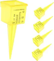 Kisangel 5pcs Rain Gauge Sprinkler Water Level Meter High Precision Garden Watering Gauge for Accurate Rainwater Measurement Outdoor Lawn Water Monitoring Tool