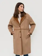 TED BAKER Joanahh Oversized Wool Coat RRP £425 Size 4 UK 14 Cocoon