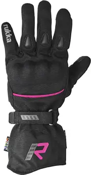 Rukka Virve 2.0 GTX Ladies Motorcycle Gloves, black-pink, Size S M for Women Black Pink