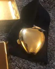New Vintage Estee Lauder Golden Delicious Apple Compact/Mirror