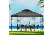 Instahut Gazebo 3x3m Marquee Outdoor Wedding Party Event Tent Home Iron Art Shade Grey