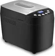 Bread Maker 3.3LB, 850w Automatic Bread Aker Machine with LCD Display, 15H Delay Timer, 15-in-1 Breadmaker with 3 Loaf Sizes 3 Crust Colors, Whole Wheat Bread Making Machine